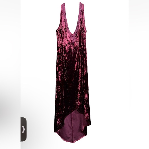 Y2K Vintage Rampage Babydoll Dress Small Velvet Burnout Hi Lo Whimsigoth Vampire - Picture 1 of 8